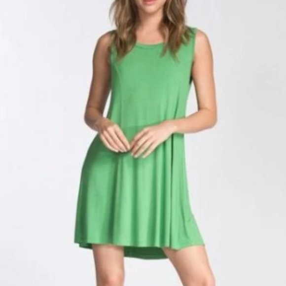 Women's CASUAL V-NECK DRESS - Picture 2 of 3